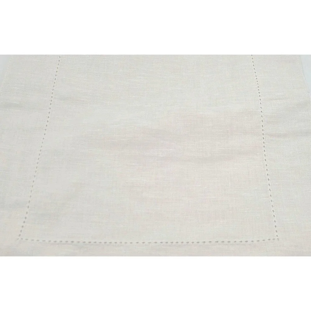 White Linen Table Runner - Picture 3 of 4
